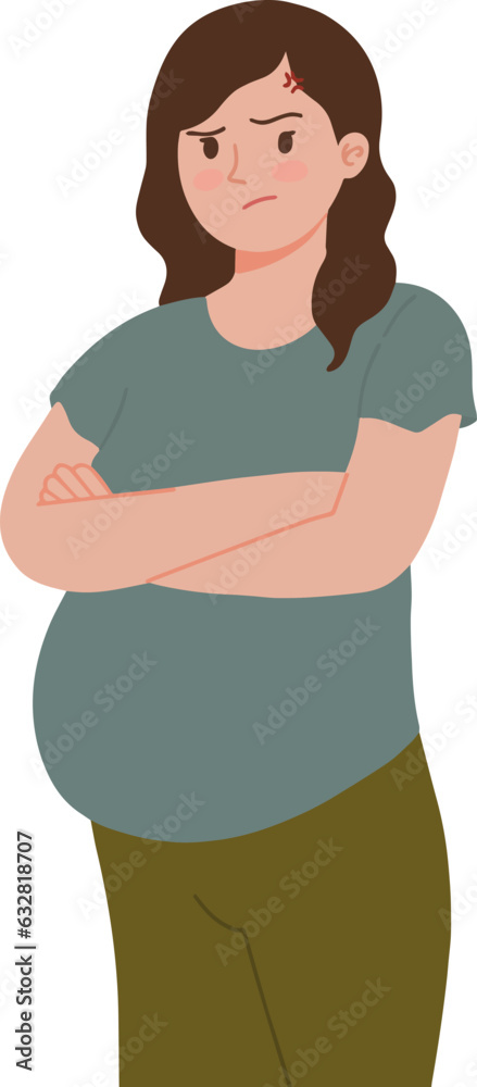Portrait of upset pregnant woman with cross hand gesture illustration
Portrait of upset pregnant woman with cross hand gesture illustration