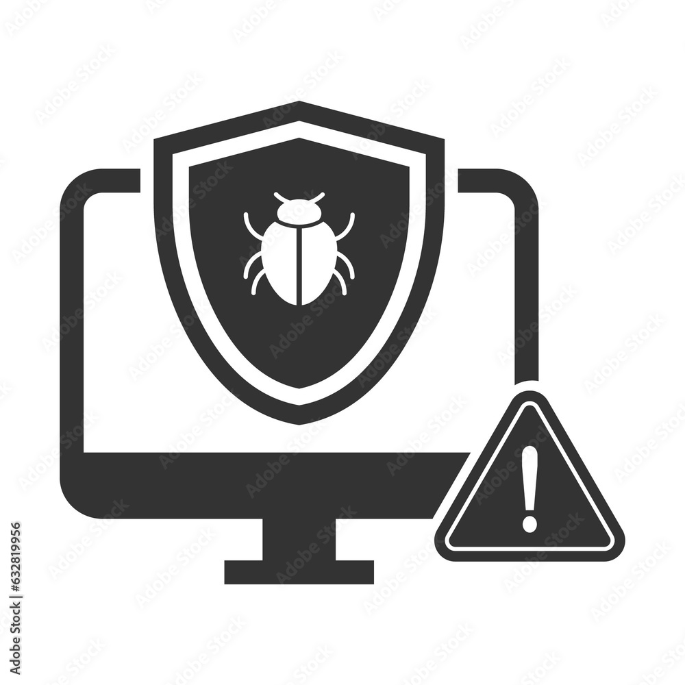 Vector illustration of computer protection from viruses icon in dark color and transparent background(PNG). Vector illustration of computer protection from viruses icon in dark color and transparent background(PNG).