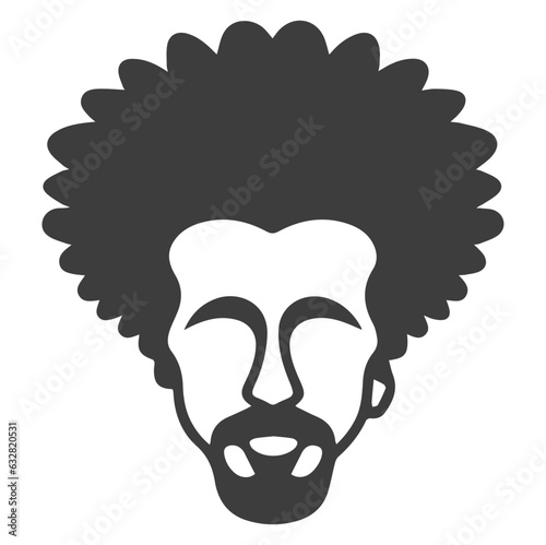 African Men Vector, Afro Men, Black Man Vector, African American Black African American afro male face, curls hair style Black men Silhouettes, SVG and PNG