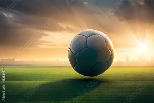 soccer ball on the field © ra0