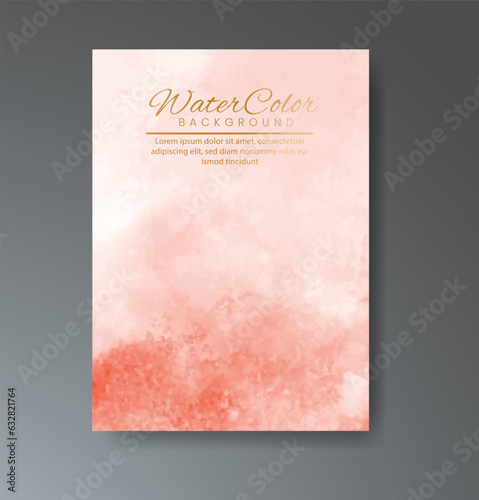 Cards with watercolor background. Design for your cover, date, postcard, banner, logo.