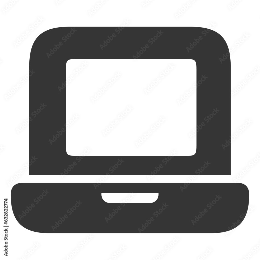 laptop pc icon ノートパソコンアイコン 塗り