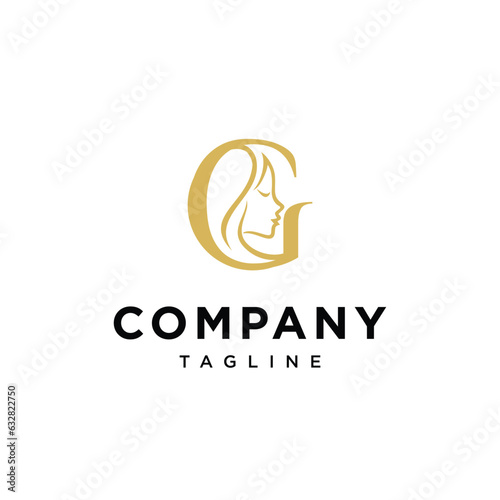 Letter G Beauty salon logo icon vector template.eps