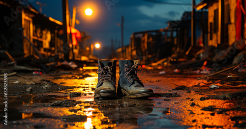 Desolation and Despair: Abandoned Shoes © Bartek