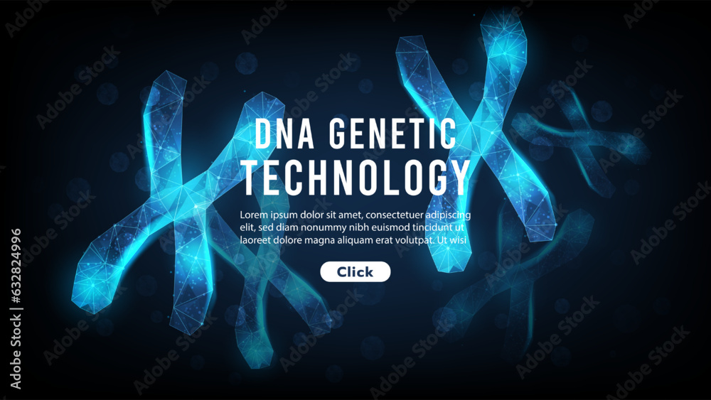 Telomere DNA genetics innovation and technology. Healthcare and medical technology background. Biology, micro biology, science and technology concepts. Hi-tech futuristic design. Vector illustration.