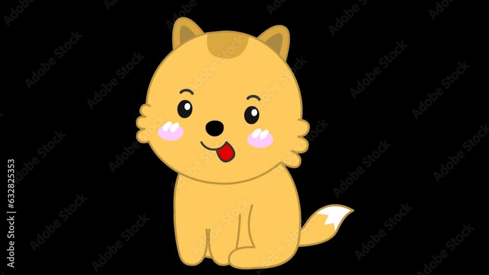 dog cute cartoon 2d animation mov file dog cute cartoon 2d animation mov file