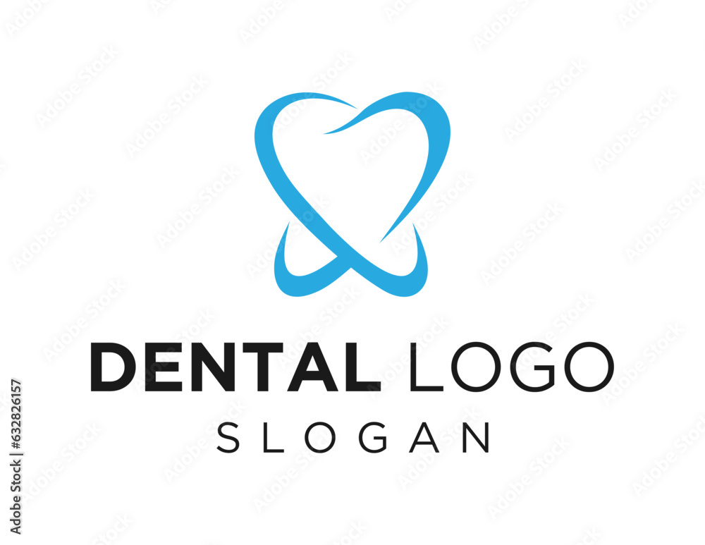 Logo design about Dental on white background. created using the CorelDraw application.