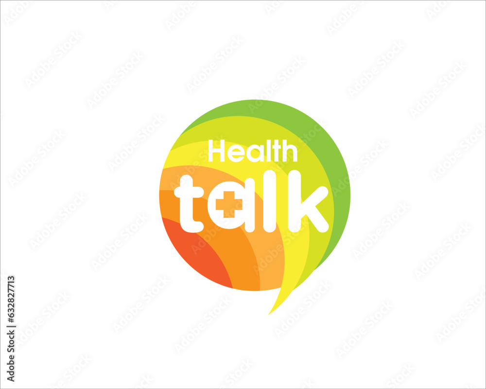 talk health app logo designs simple modern for medical talk and chat icon talk health app logo designs simple modern for medical talk and chat icon