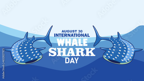 International whale shark day theme. Vector illustration. Suitable for Poster, Banners, campaign and greeting card.