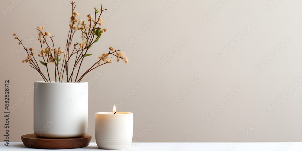 Decorative Concrete Roses


 Beautiful dried flower bouquet in ceramic vase on white table - obrazy, fototapety, plakaty 