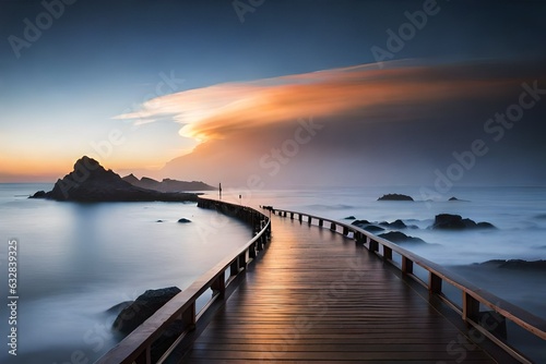 Wallpaper Mural sunset at the beach Torontodigital.ca