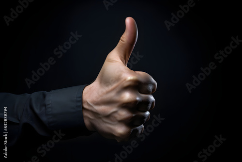 thumb up, hand, finger, like, realistic thumb up, hand language, good job, real hand, thumb up in black background