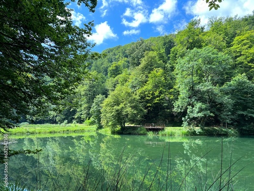 Artificial lakes in a Park forest Jankovac - Papuk nature park, Croatia (Umjetna jezera u Park šumi Jankovac - Park prirode Papuk, Hrvatska) photo