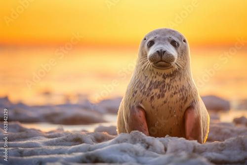 Captivating Full-Frame Seal Portrait © AIproduction