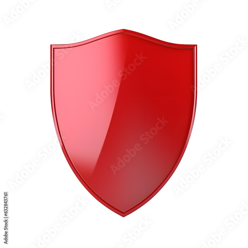 Free Download simple red shield on a white background - GFXLoad
