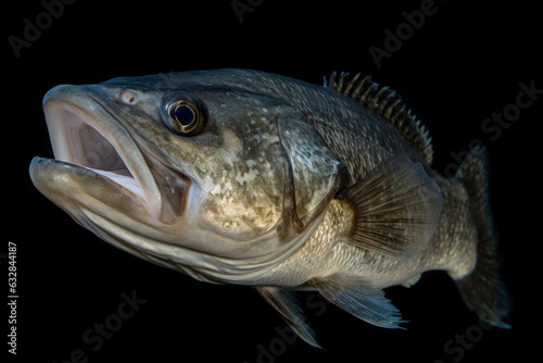 Striking Full Body Shot of a Sea Bass