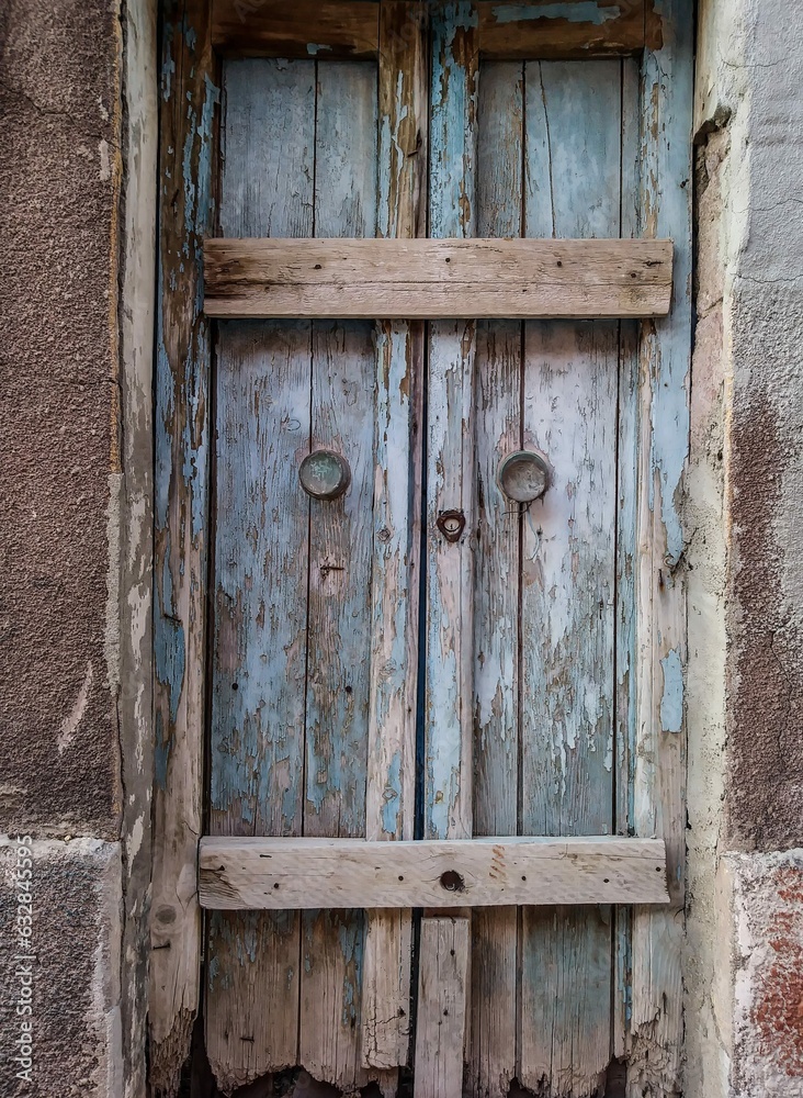 old wooden door