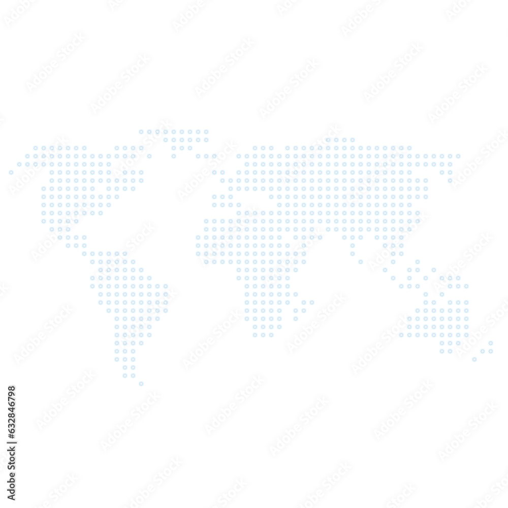 Fototapeta premium neon dot world map icon
