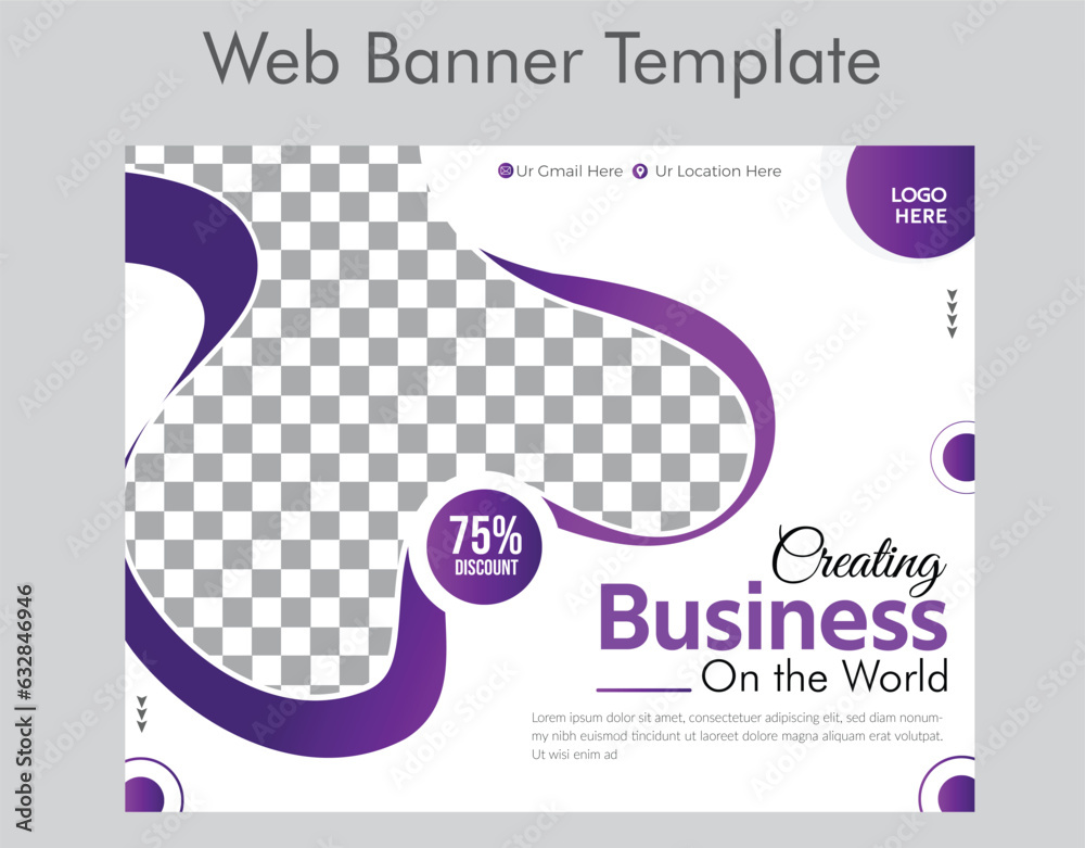 vector abstract business web banner template,
Vector professonal business web banner design template.