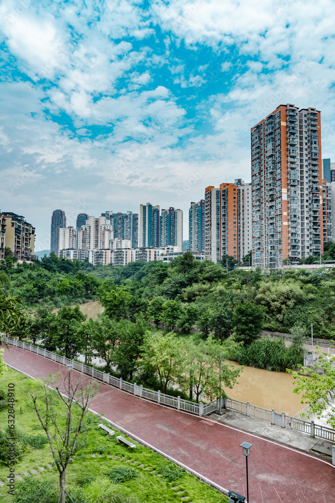Qijiang District, Chongqing, China. Qijiang District, Chongqing, China.