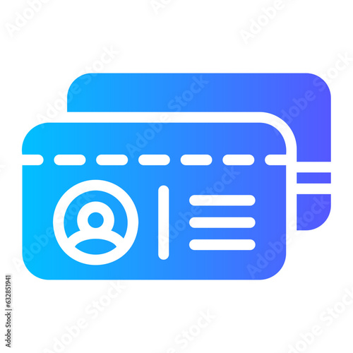 member card Gradient icon
