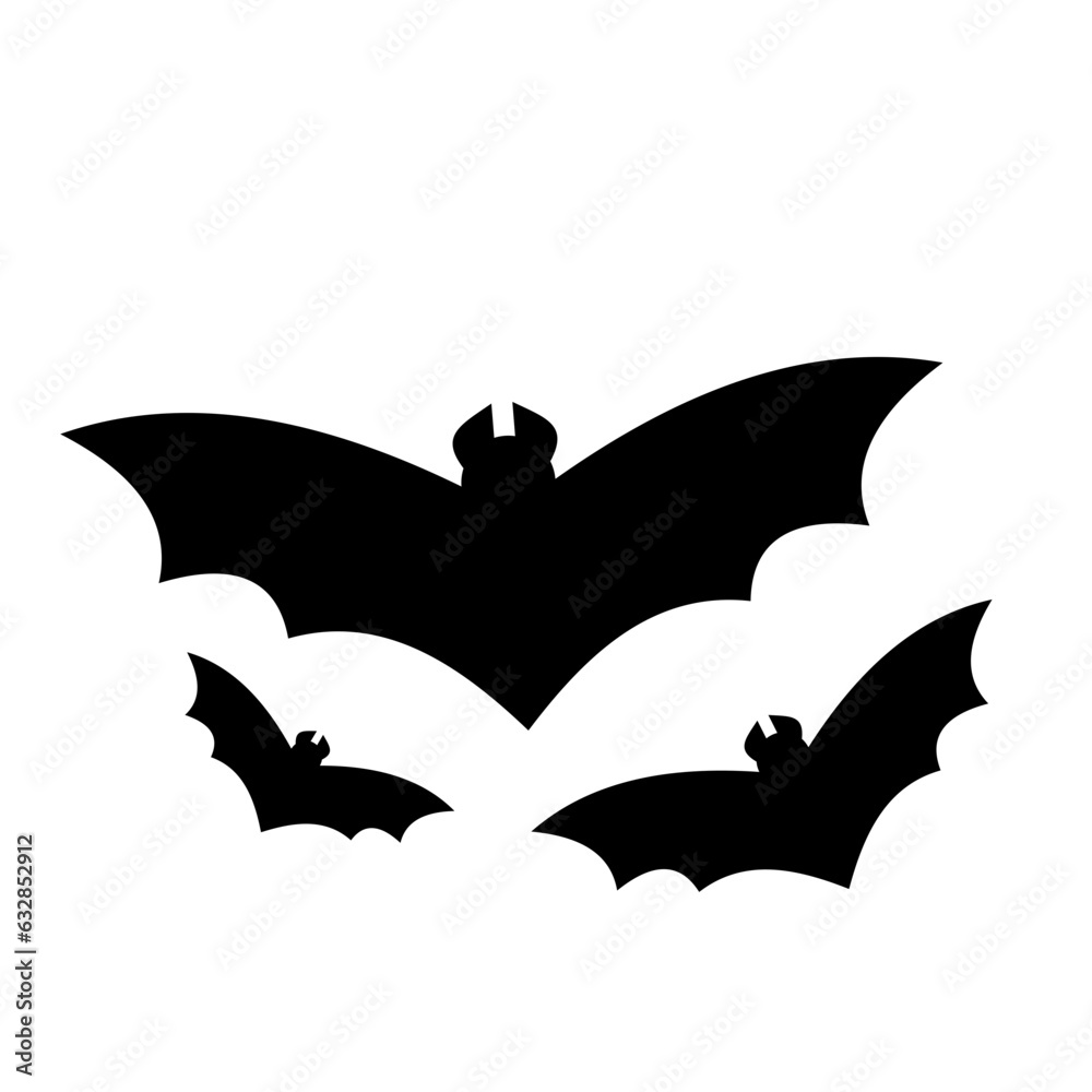 Naklejka premium Hallowen Bat Silhouette