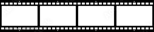 Grunge film strips. Old retro cinema movie strip. Video recording. Vector illustration.