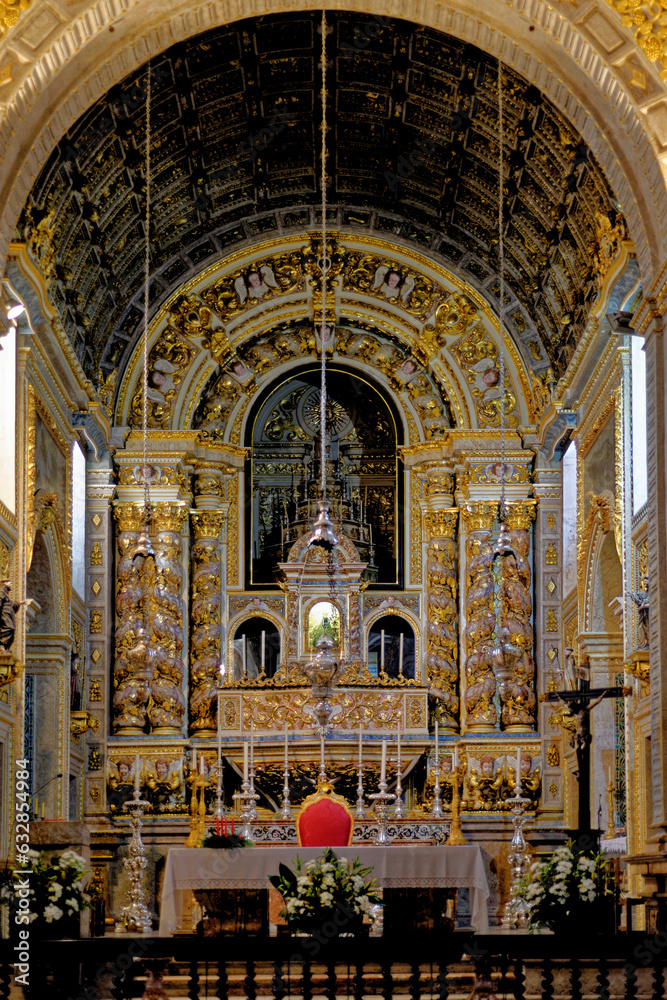 Inside Church of Our Lady of Nazare - Town of Nazare, Portugal