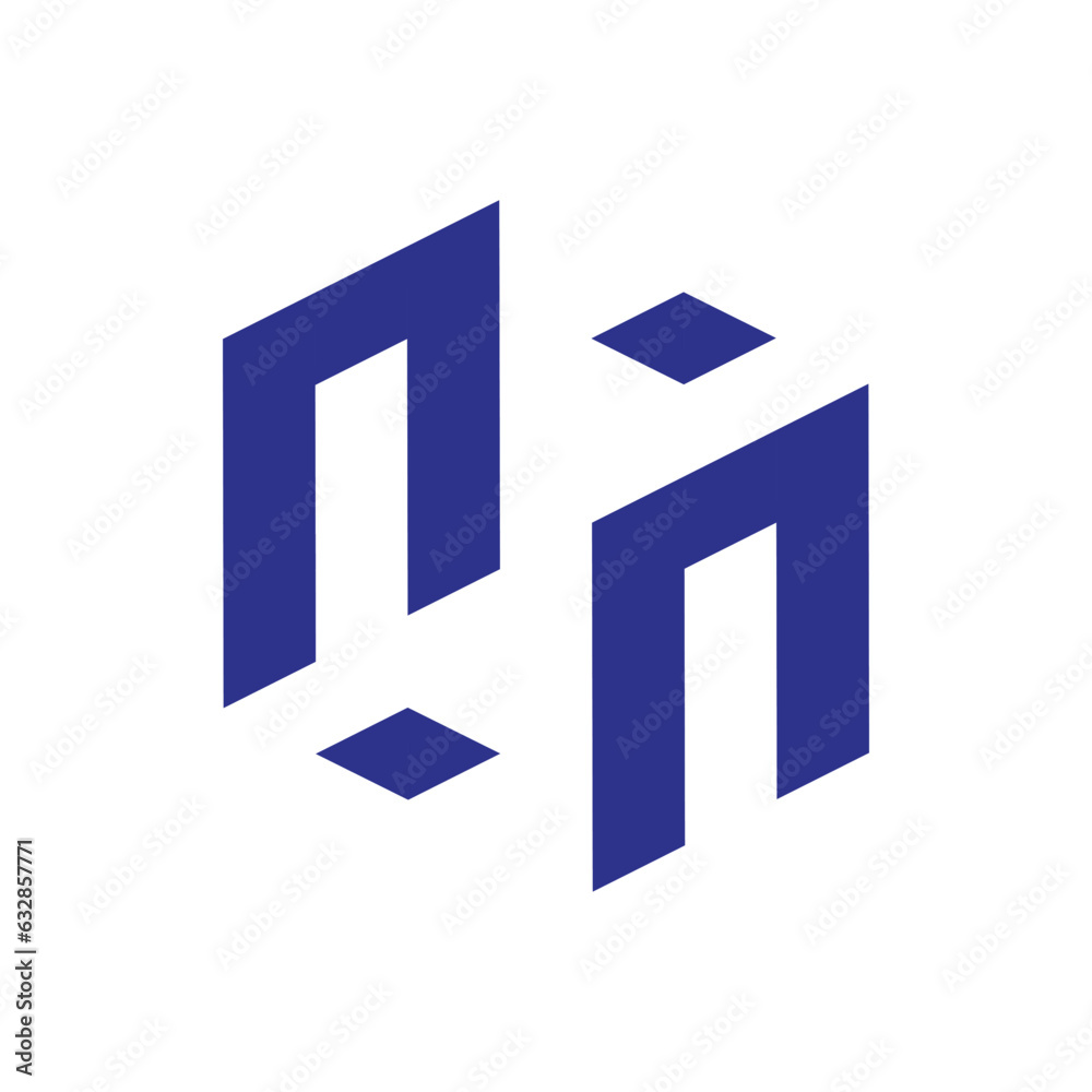hexagon monogram logo forming the letters hexagon monogram logo forming the letters