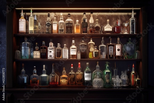 Wallpaper Mural Home Bar. Generative AI Torontodigital.ca