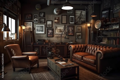 Man Cave. Generative AI