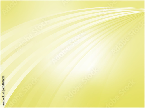 透明感あふれるアブストラクトなウェーブ背景_黄色