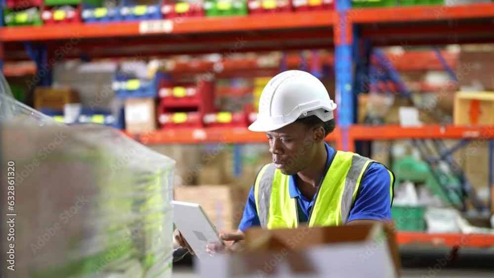 Retail Warehouse full of Shelves with Goods in Cardboard Boxes, Workers Scan and Sort Packages, Move Inventory with Pallet Trucks and Forklifts. Product Distribution Delivery Center. Retail Warehouse full of Shelves with Goods in Cardboard Boxes, Workers Scan and Sort Packages, Move Inventory with Pallet Trucks and Forklifts. Product Distribution Delivery Center.