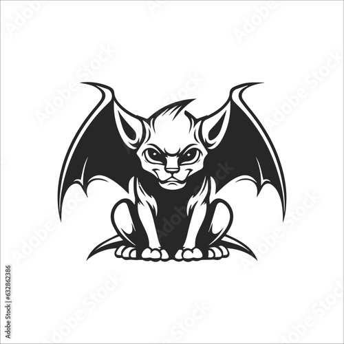 halloween gargoyle illustration