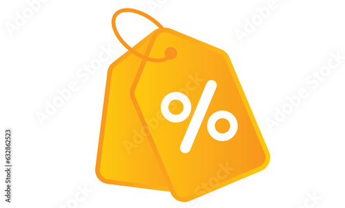 3d Shopping tag icon. Special offer sign. sale Discount coupons symbol. Vector