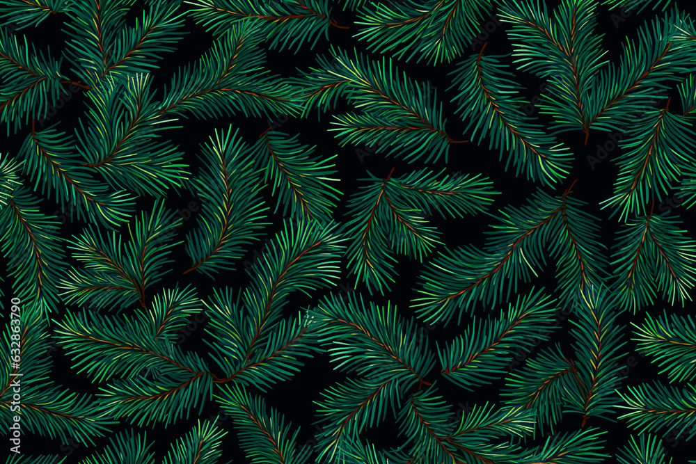 New Year, Christmas pattern of Christmas tree branches. Background, wallpaper New Year, Christmas pattern of Christmas tree branches. Background, wallpaper