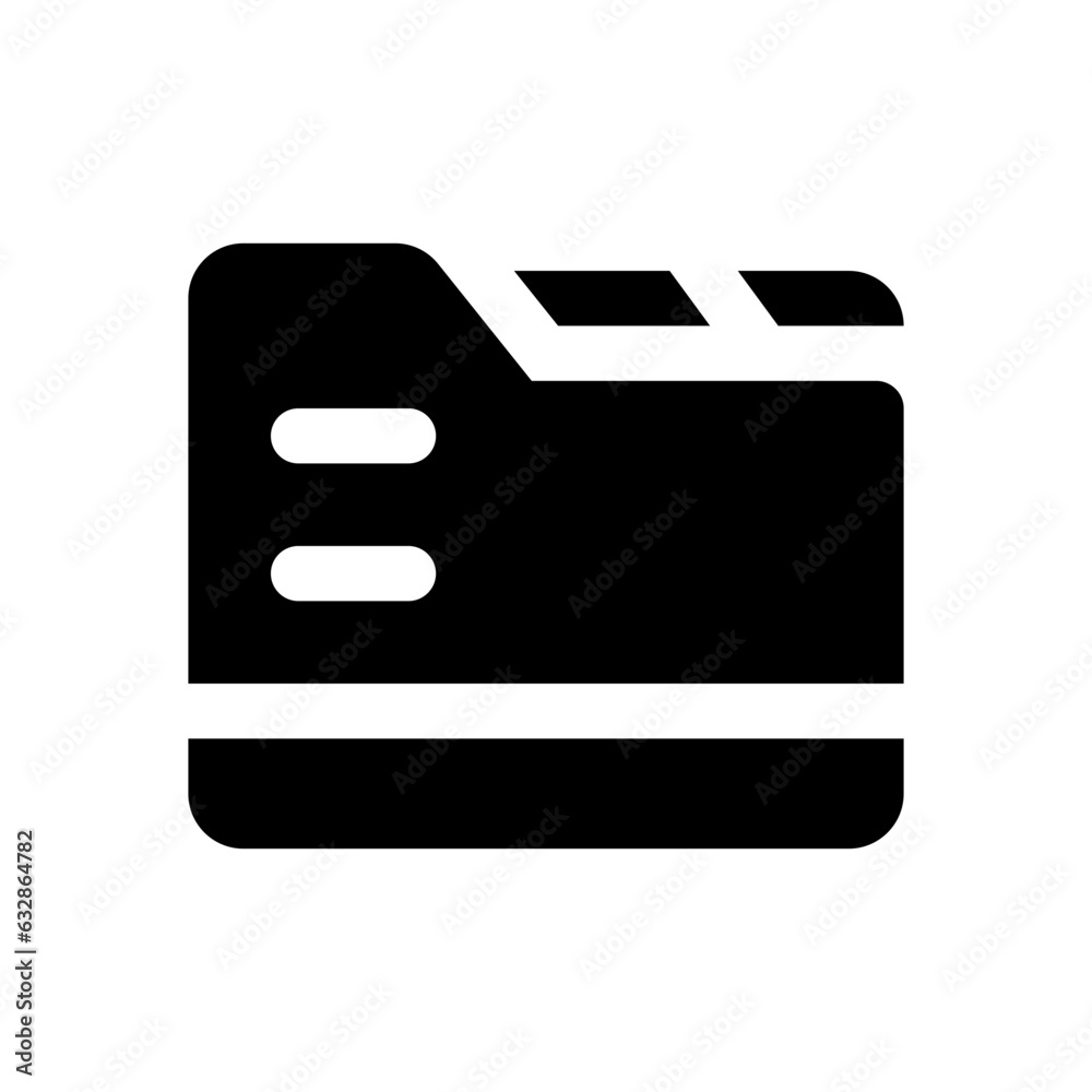 Obraz premium folder glyph icon
