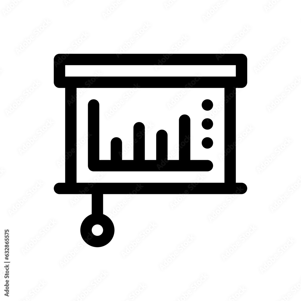 presentation line icon