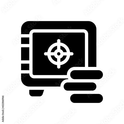 safe box glyph icon