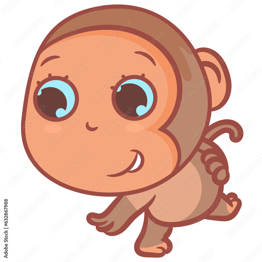 Cute little monkey gesture Cute little monkey gesture