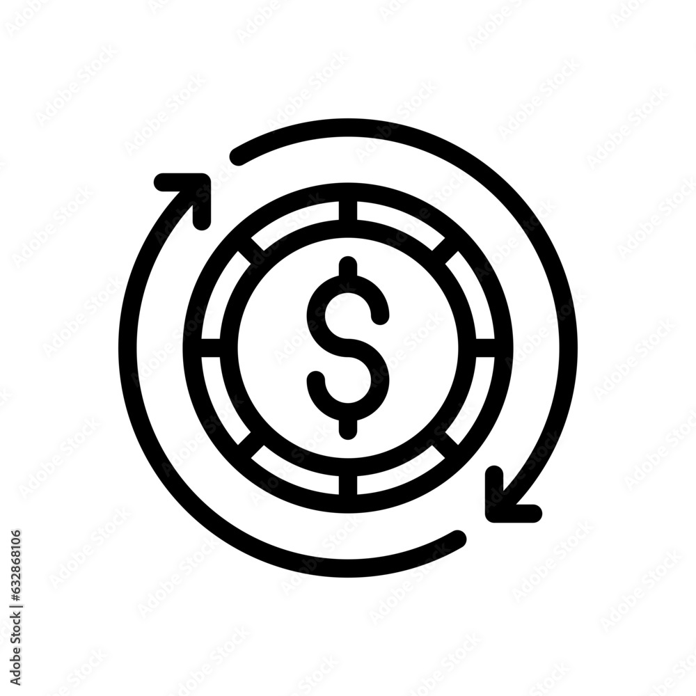 exchange line icon exchange line icon