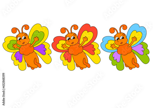 Cartoon character. Isolated on white background. Design element. Template for your design  books  stickers  cards. Vector illustration.