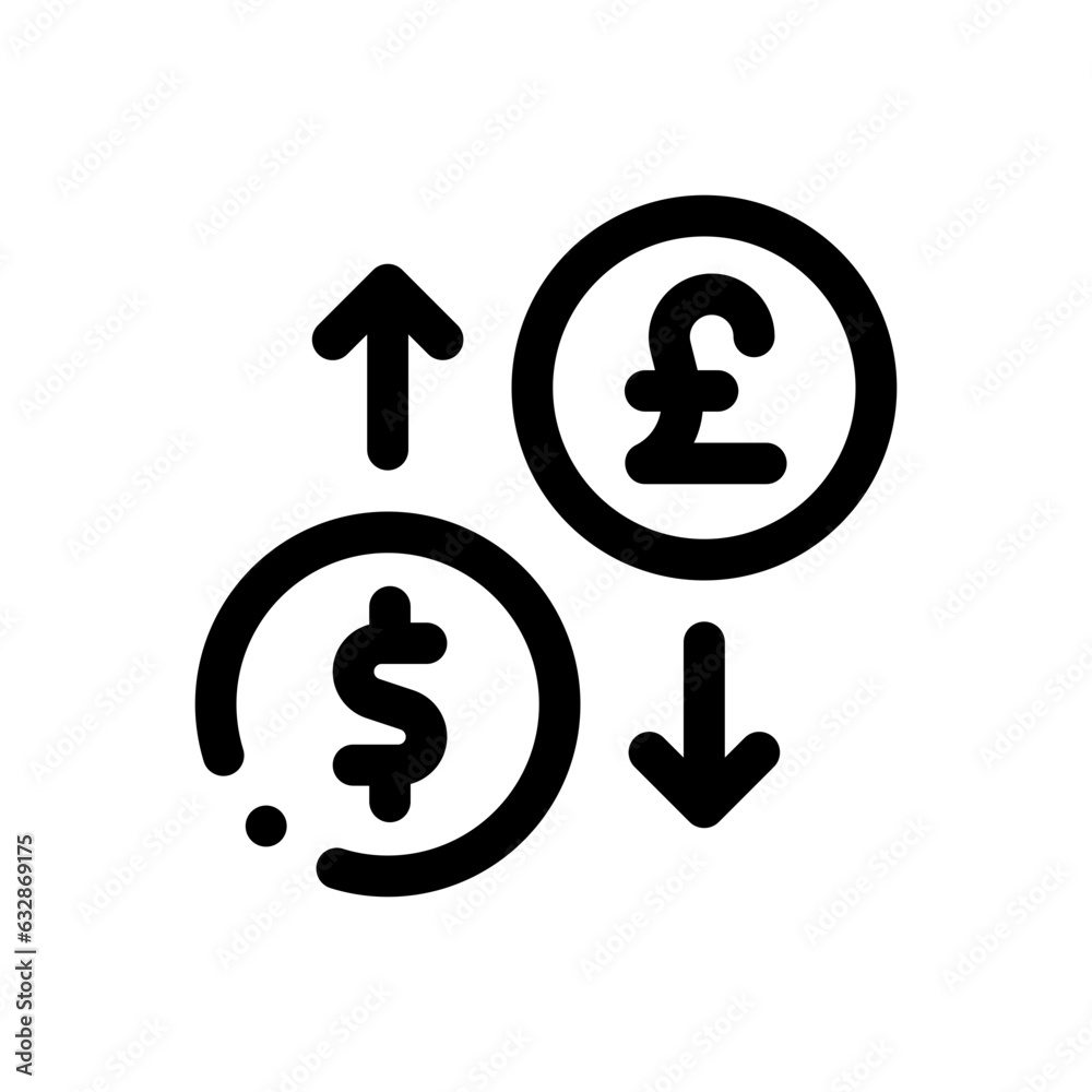 exchange line icon exchange line icon