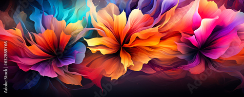 Beautiful Abstract Colorful Flower Design