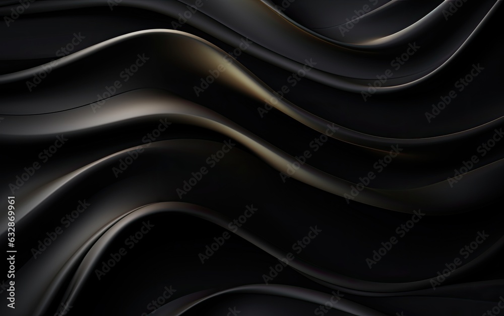 Fototapeta premium Abstract black curve texture background.