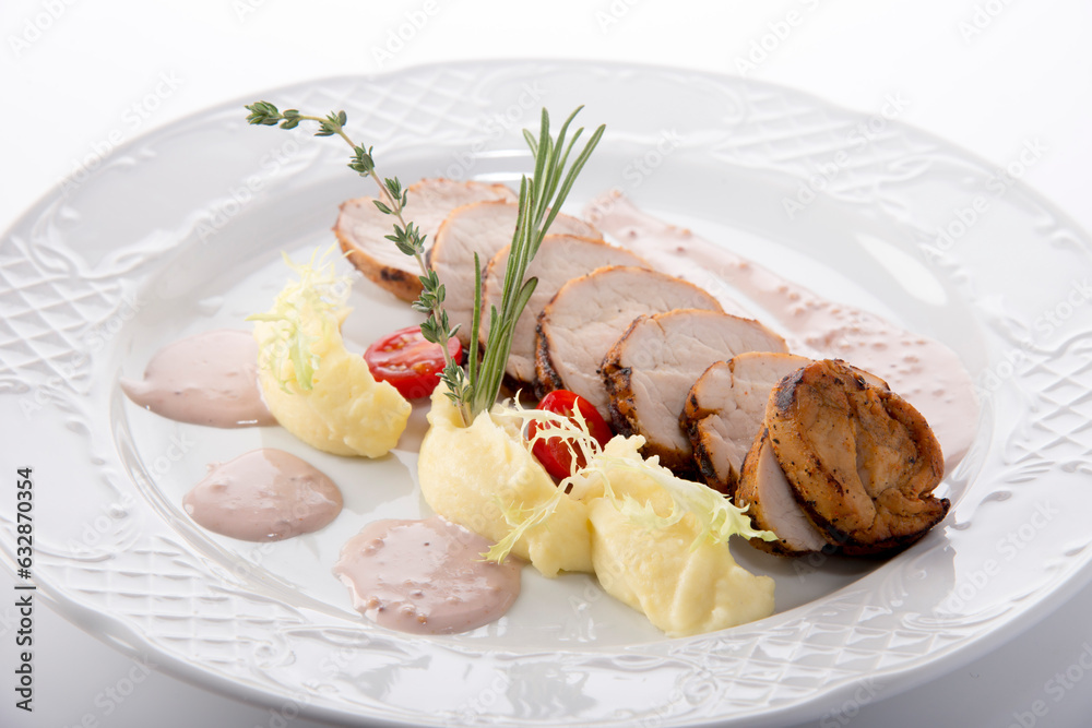 round pieces of fried meat served on a plate round pieces of fried meat served on a plate
