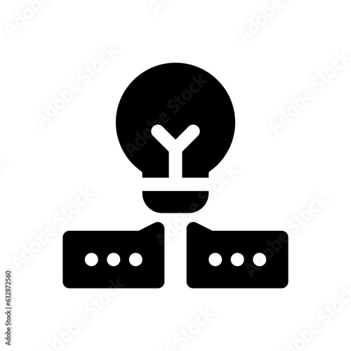 ideas glyph icon
