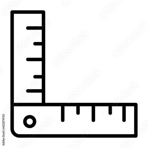 Measuring, precision, accuracy, crafting, organizing icon