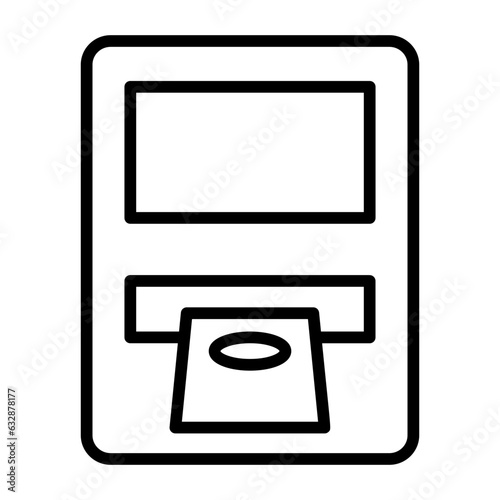 Automated teller machine, cash machine, cashpoint, bank machine, cash dispenser. icon