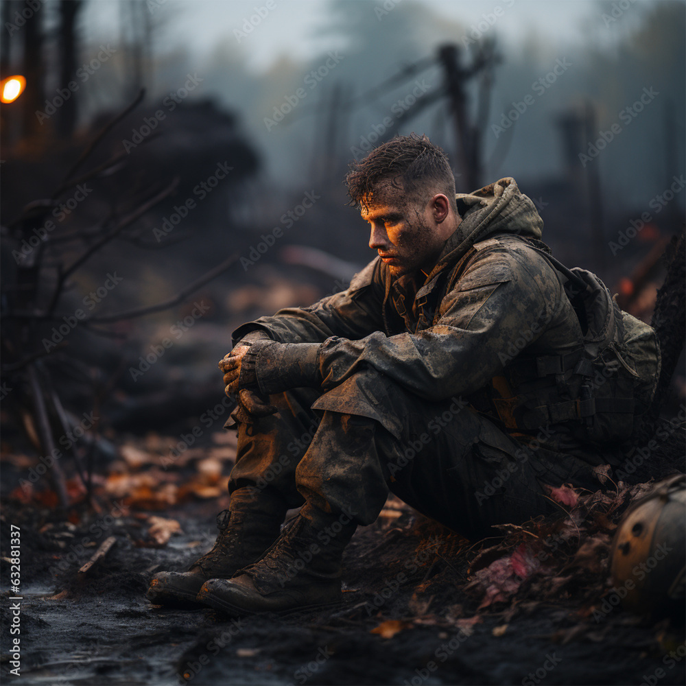 Shocked and devastated after soldiers fight Shocked and devastated after soldiers fight